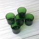 Lot de 5 verres gobelets verts Luminarc