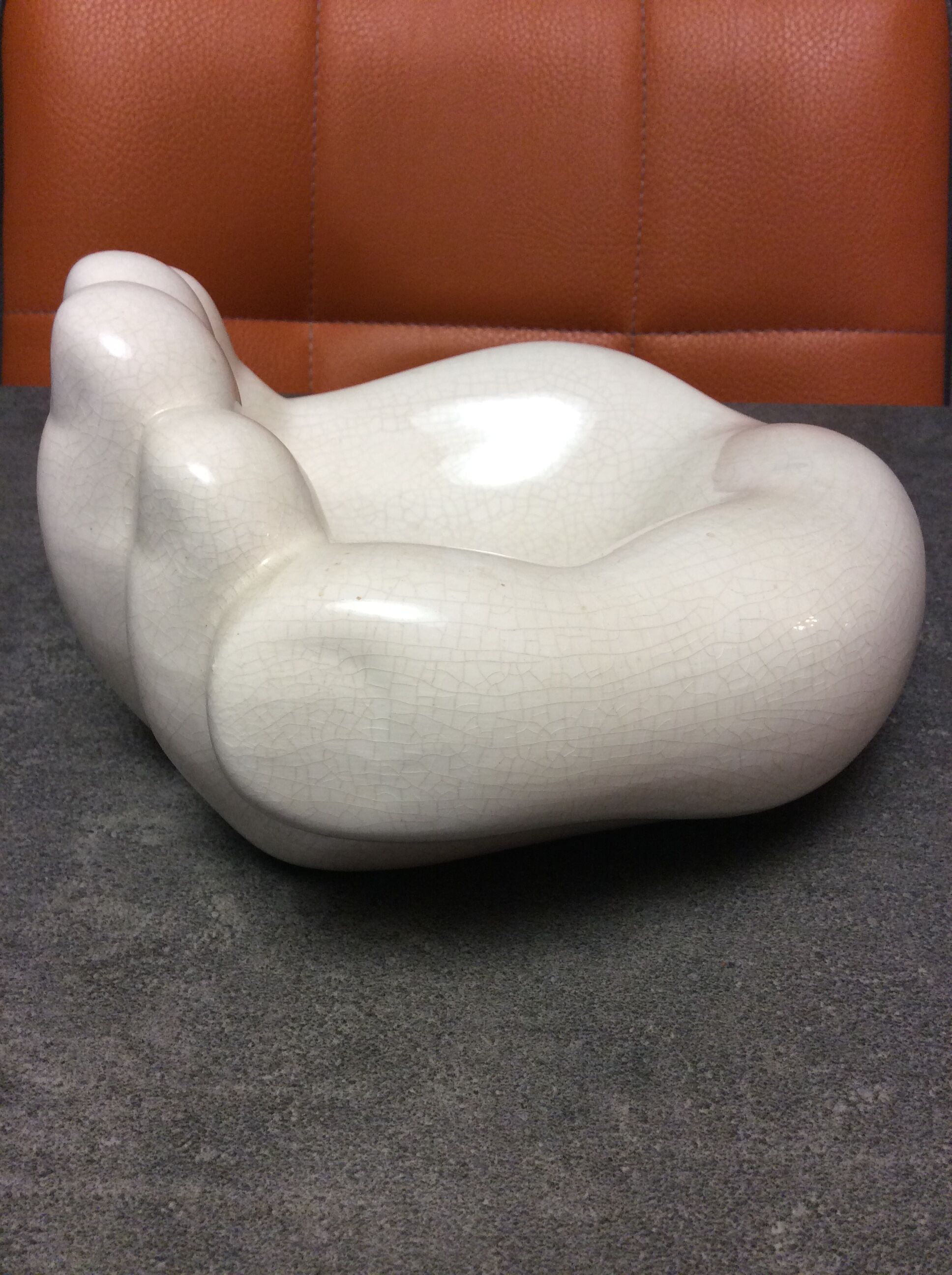 Empty vintage hand pocket ceramic Xxl