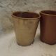 Vintage Iridescent Stoneware Coffee Mugs