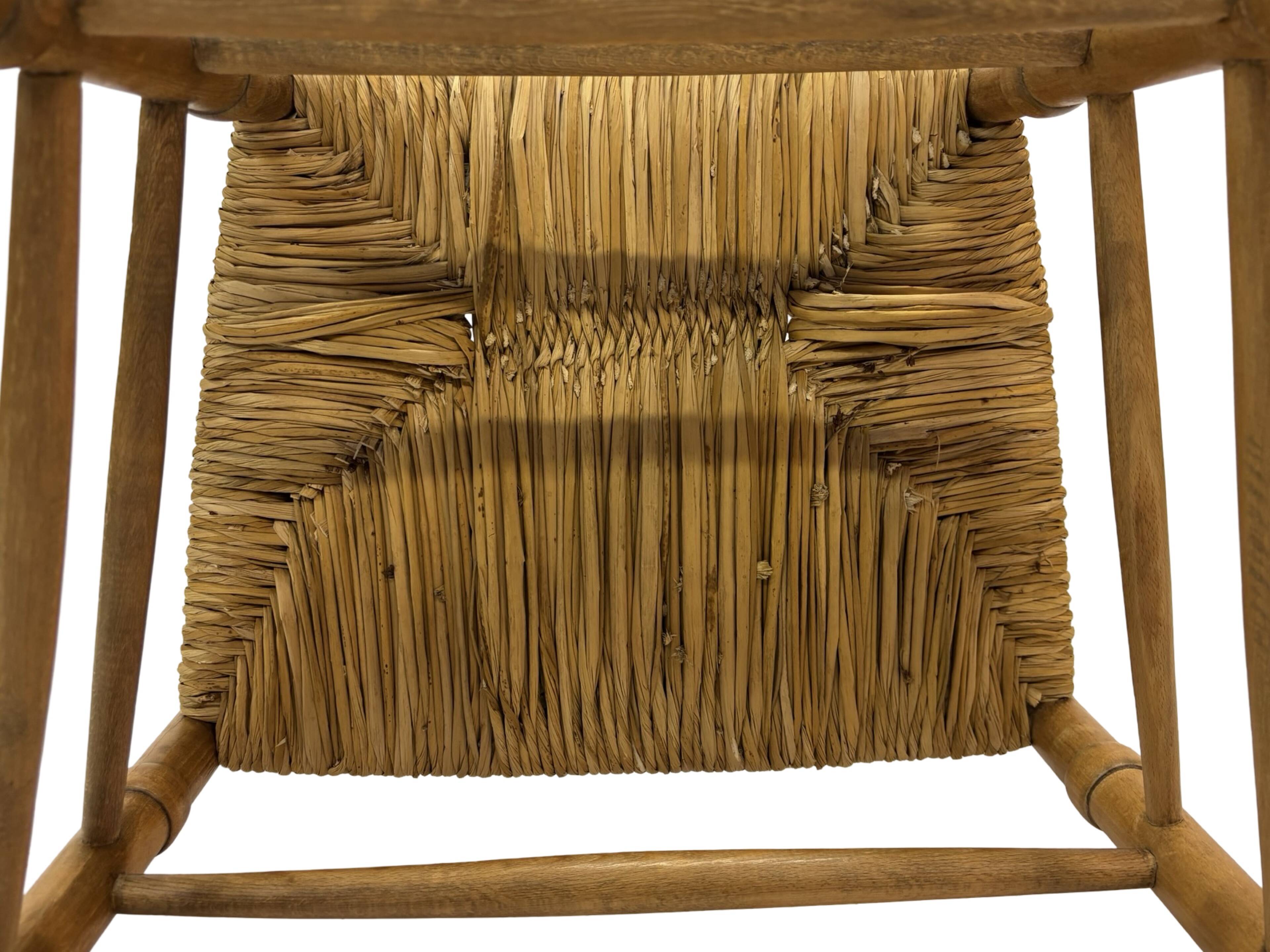 Art Deco chair minimalist oak wicker minimalist design