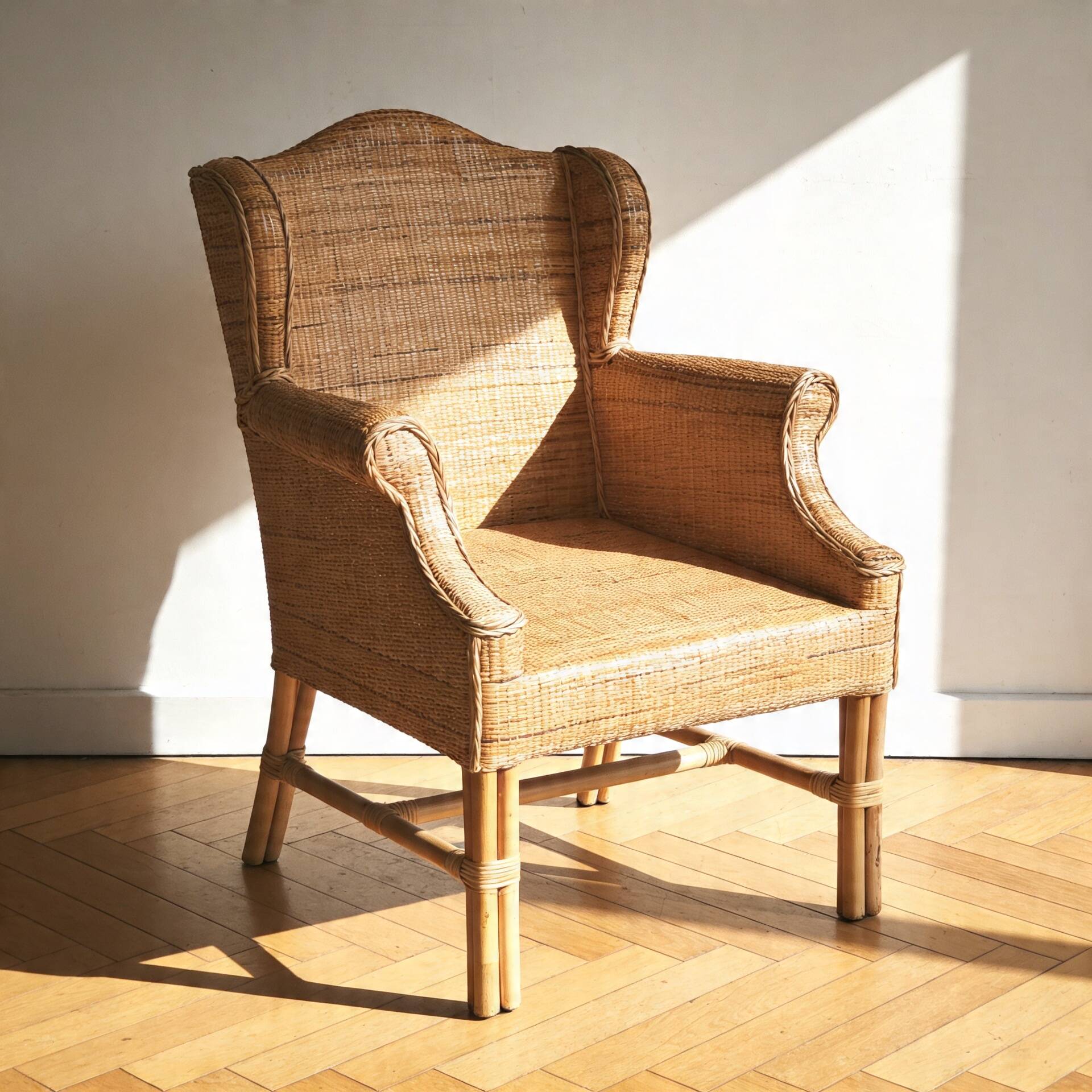 Rattan armchair