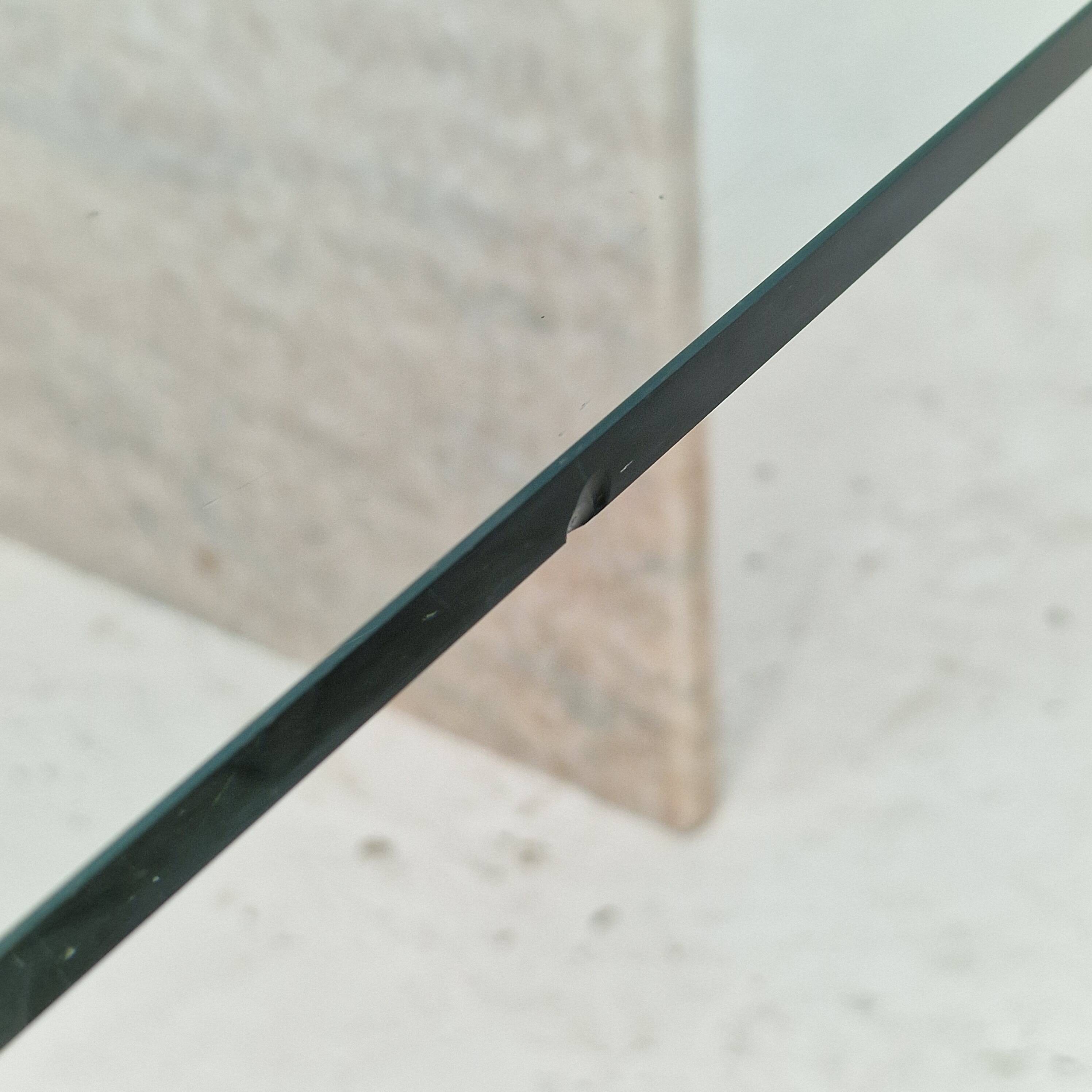 Set of 3 Italian Marble Coffee or Side Tables with Glass, 1980s