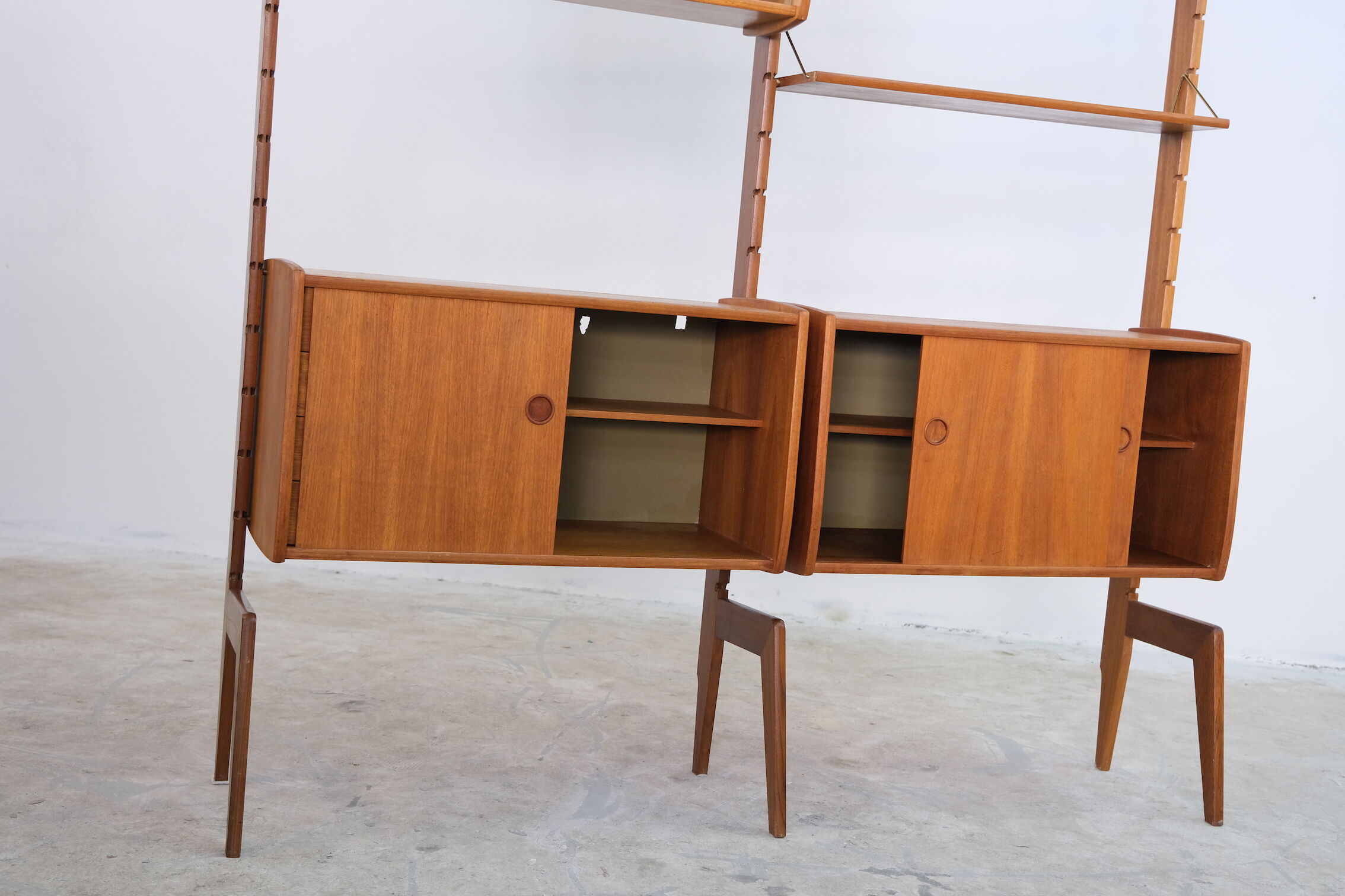 Mid century free standing shelf, 1960's norway