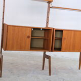 Mid century free standing shelf, 1960's norway