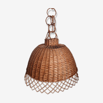 Wicker lampshade