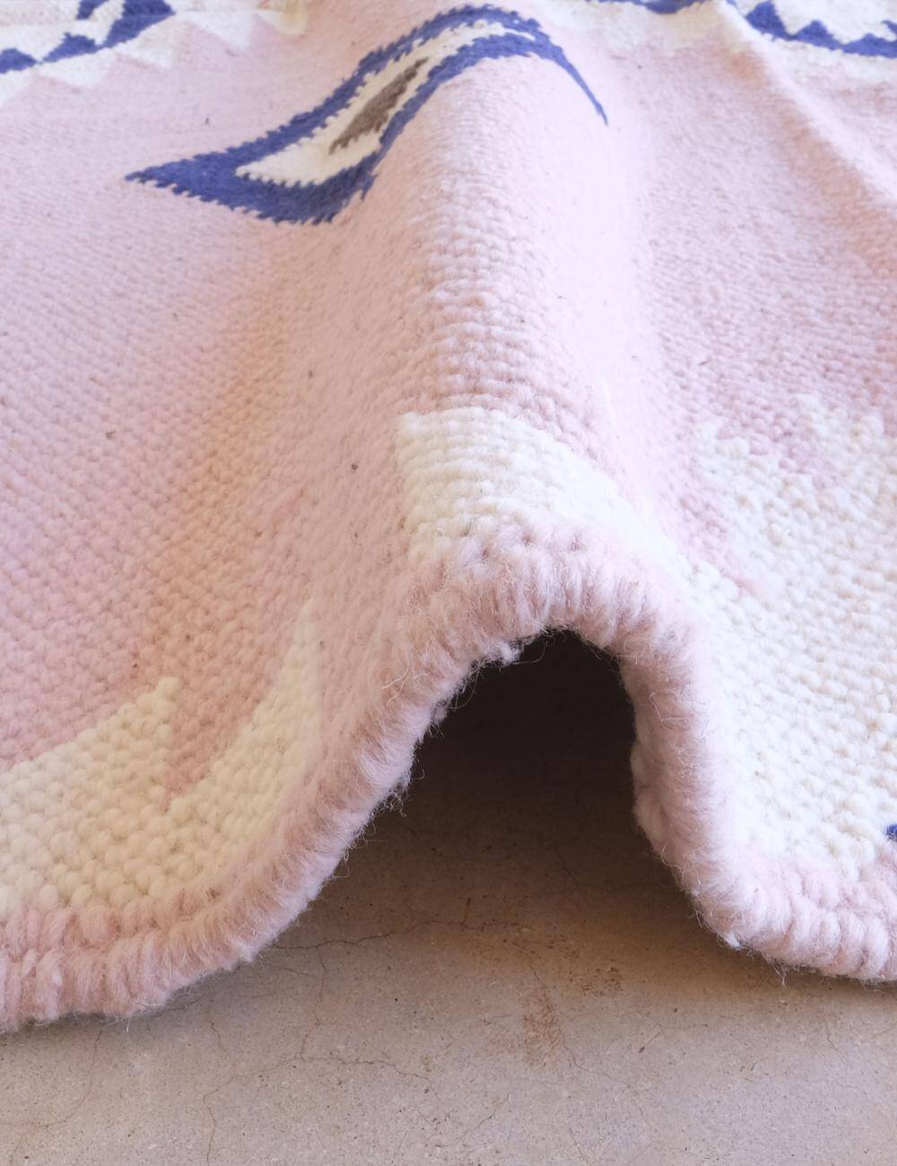 Pink Kilim Rug - 308 x 209 cm