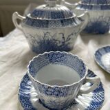 Antique tea service KG Lunéville late 19th century – Antique decoration – French earthenware