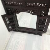 Vintage shuttered Indonesian mirror