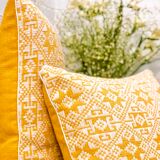 Yellow Dokmai cushion 30x50cm