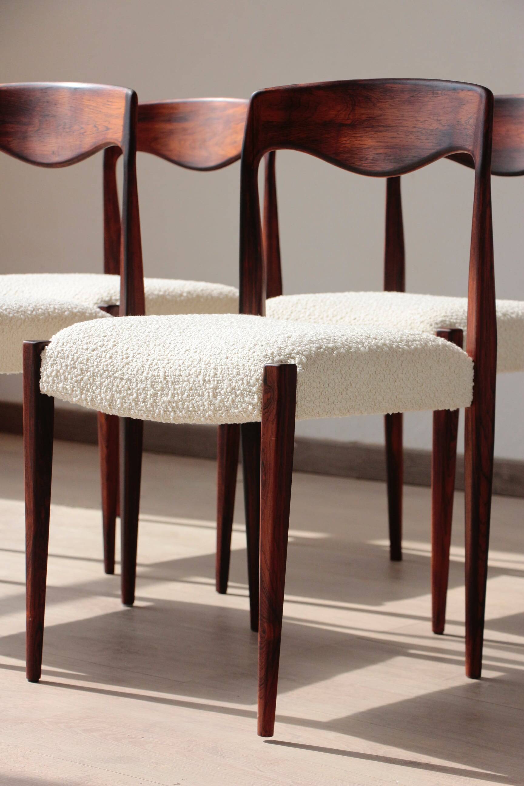 Set of 4 Scandinavian rosewood chairs – Otto Møller style | Vintage