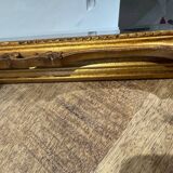 Beveled gold mirror