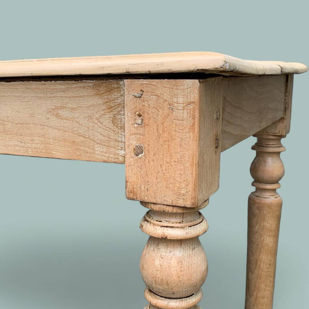 Raw wood farm table 1920