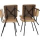 Série de 4 Chaises d'André Simard Airborne 1950