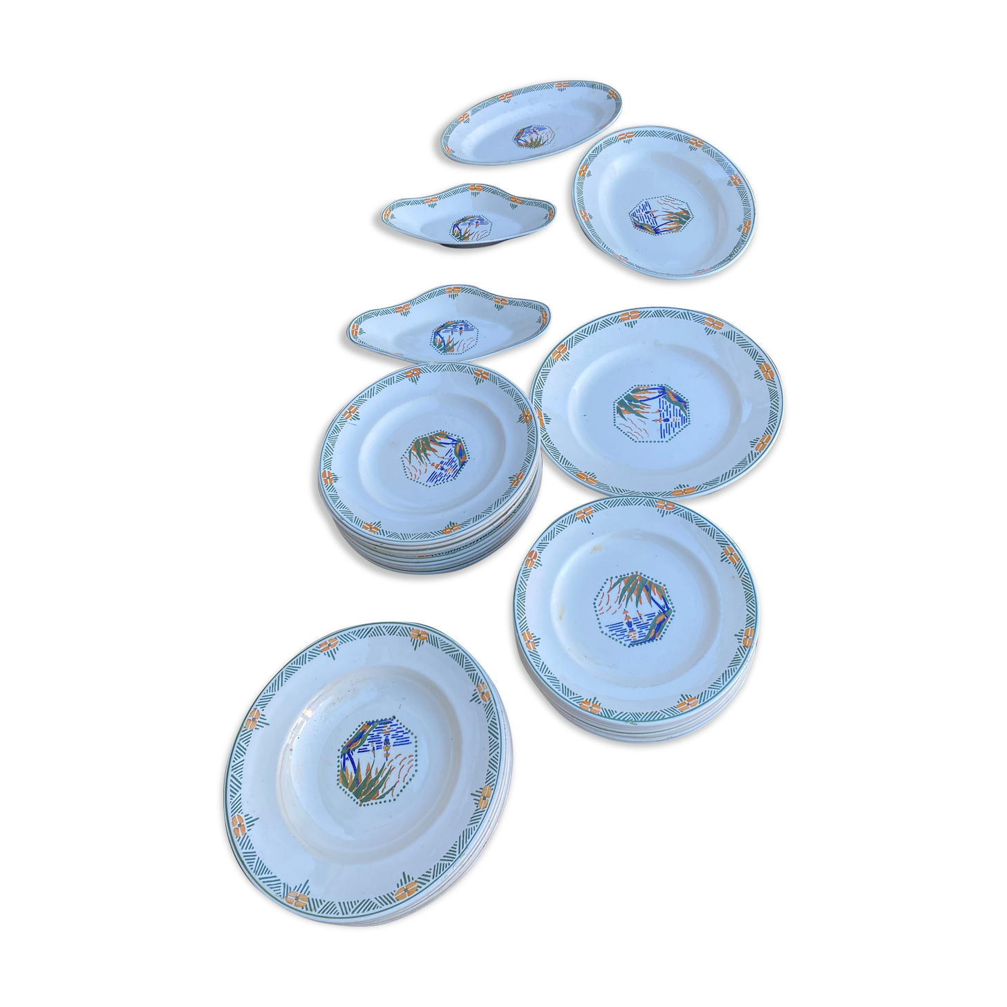 Tableware service Longwy Frejus