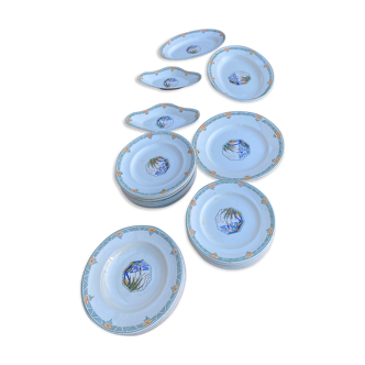 Tableware service Longwy Frejus