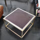 Table low brass plexiglas 1970
