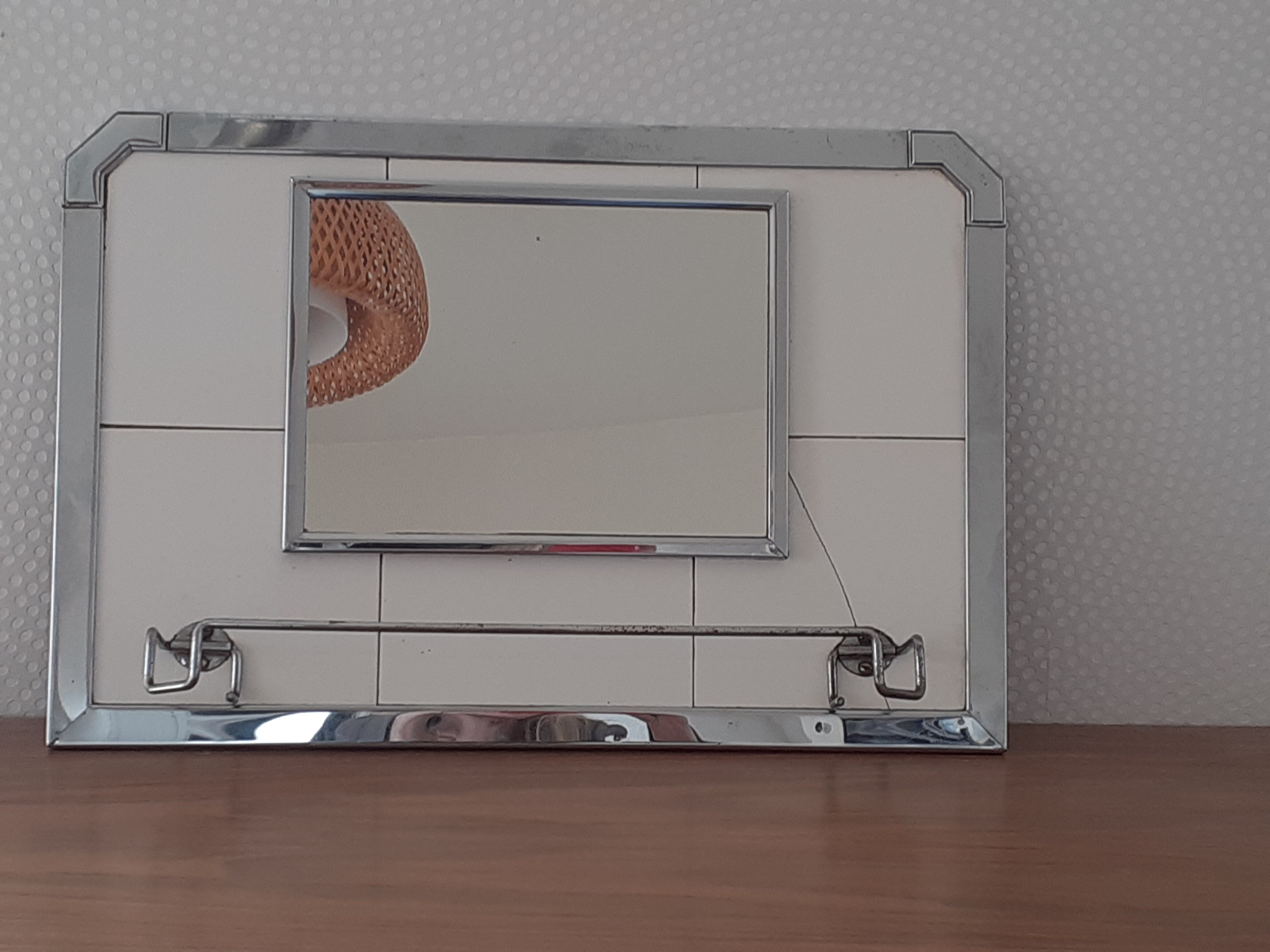 Miroir de salle de bain années 50/60