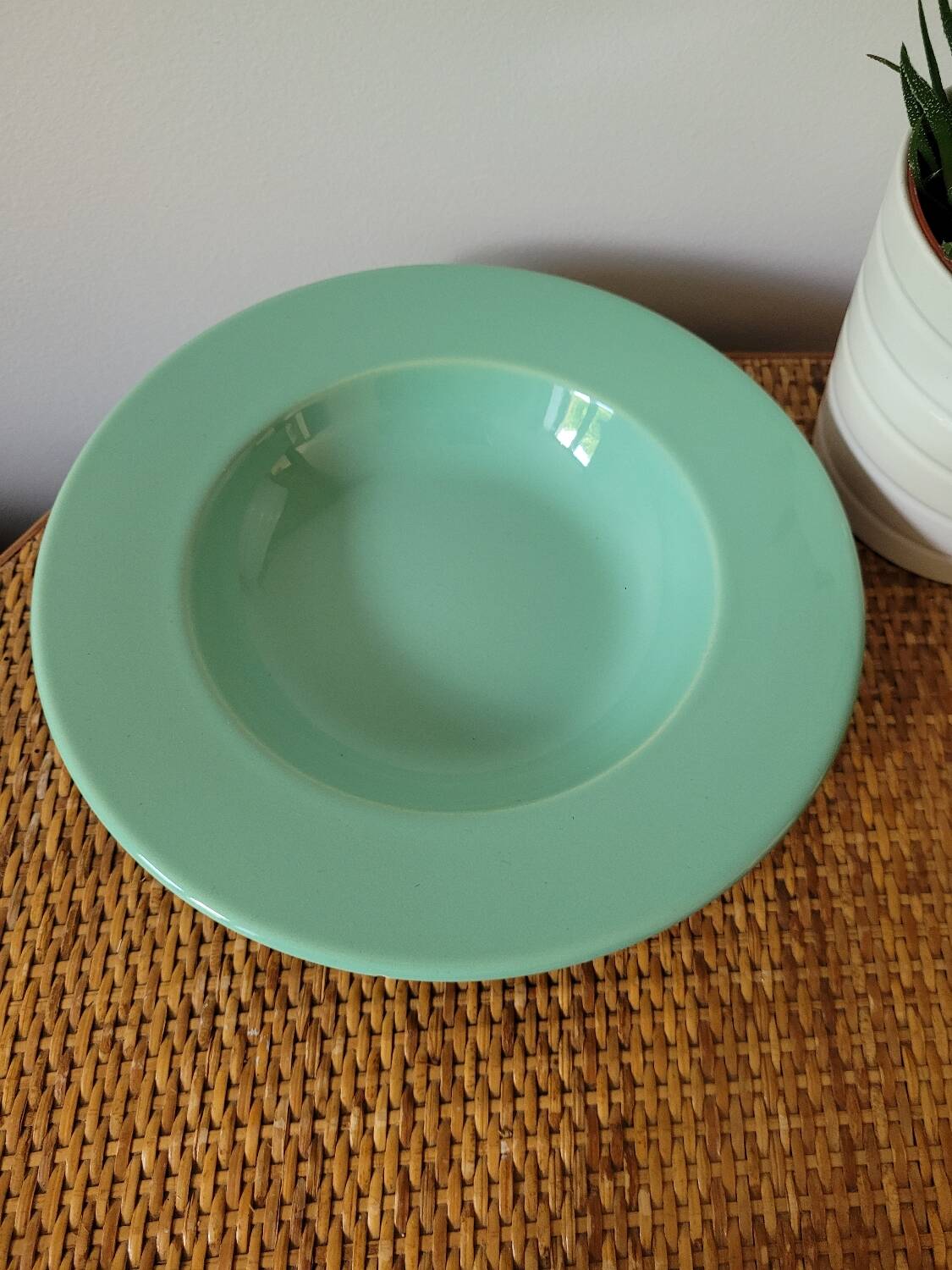 Green deep plate Moulin des Loups