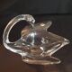 Coupe Vide-poche cristal de Vannes Le Châtel en forme de Cygne