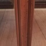 Oval hot water table in cherry and marble