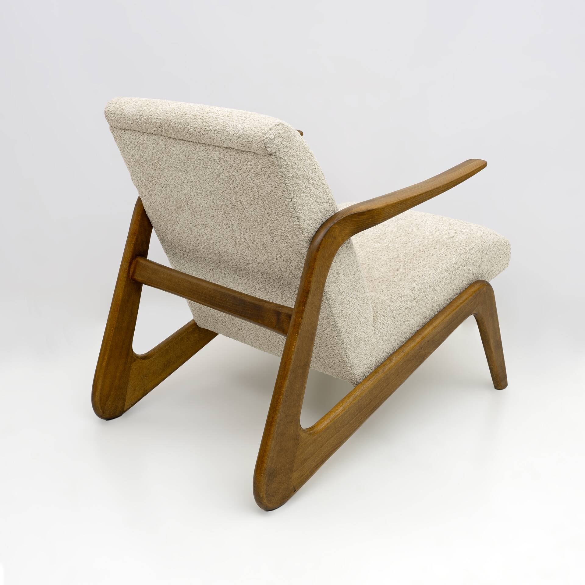 Pair of Mid-Century Modern Italian Bouclè Lounge Chairs, 1970s