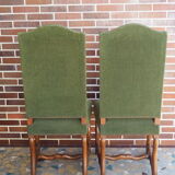 A pair of Louis XIII-style sheep bones chairs