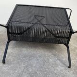 Black metal magazine rack Mathieu Mategot 1950