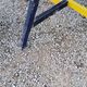 Garden furniture of the 50s coffee table + 2 armchairs compass legs