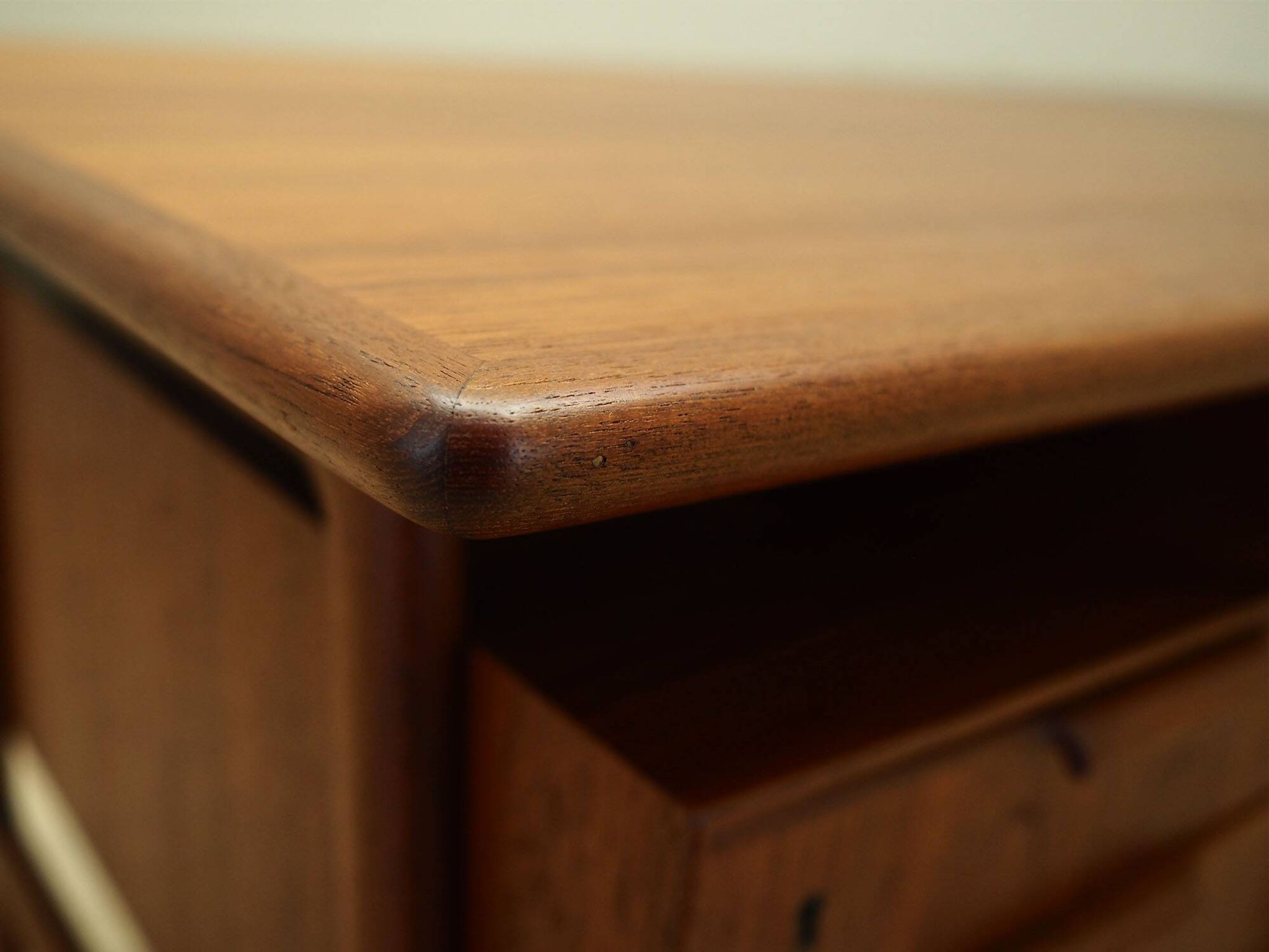 Bureau en teck, design danois, années 1970, fabricant : Omann Jun
