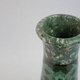 Grand vase en céramique terre-mêlée verte de Jean Gerbino Vallauris