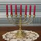 Antique brass chandelier, Israel