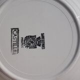 6 earthenware plates by Digoin Sarreguemines Castile model