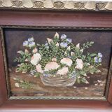 Vintage Oil Painting Flowers H. Storm, 1970s