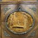 Fully curved Louis XV style secretary in precious wood marquetry circa 1850