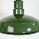 Industrial British Green Enamel Factory Pendant Lamp, 1960s
