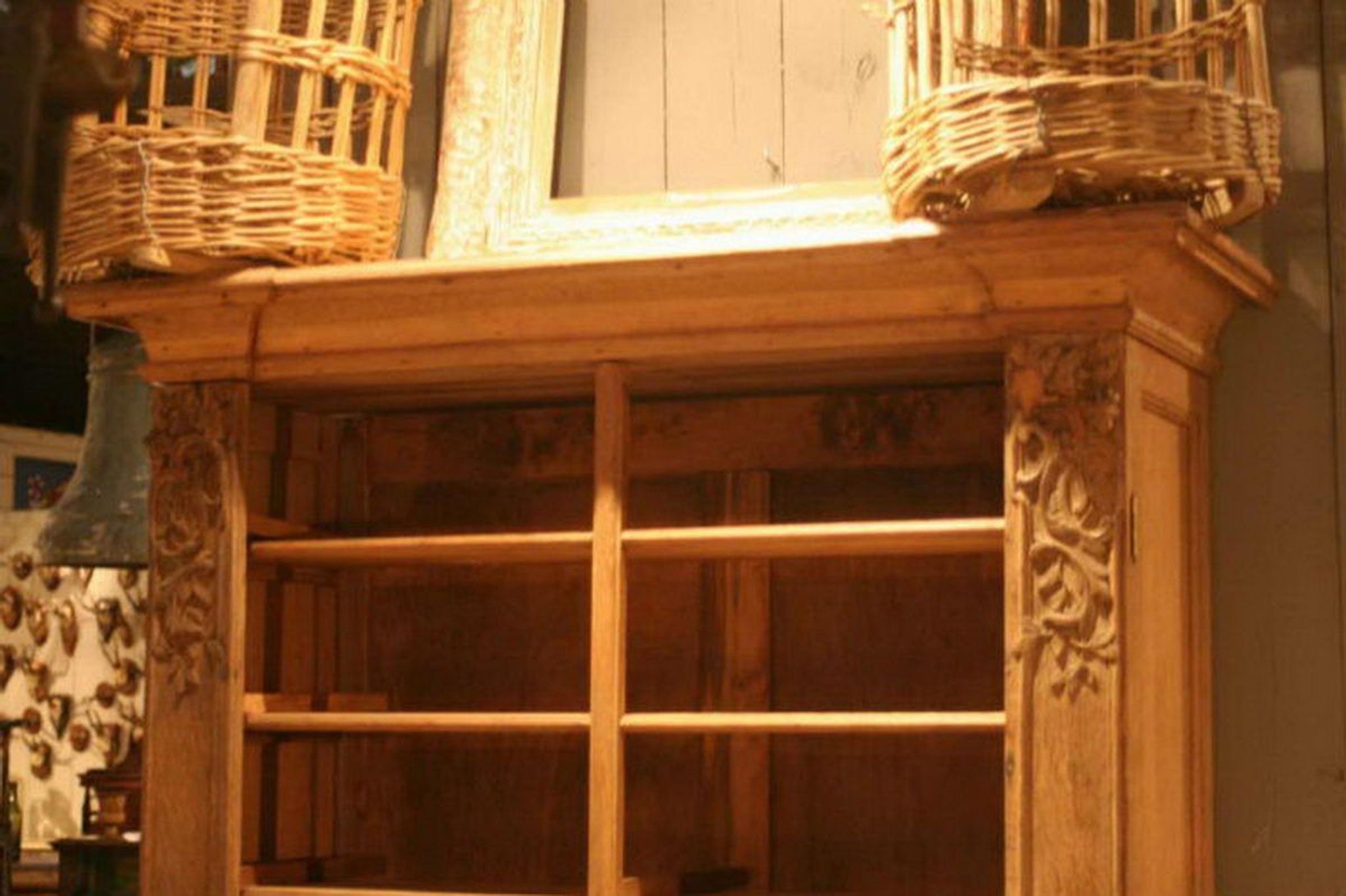 Decorative furniture in carved wood
