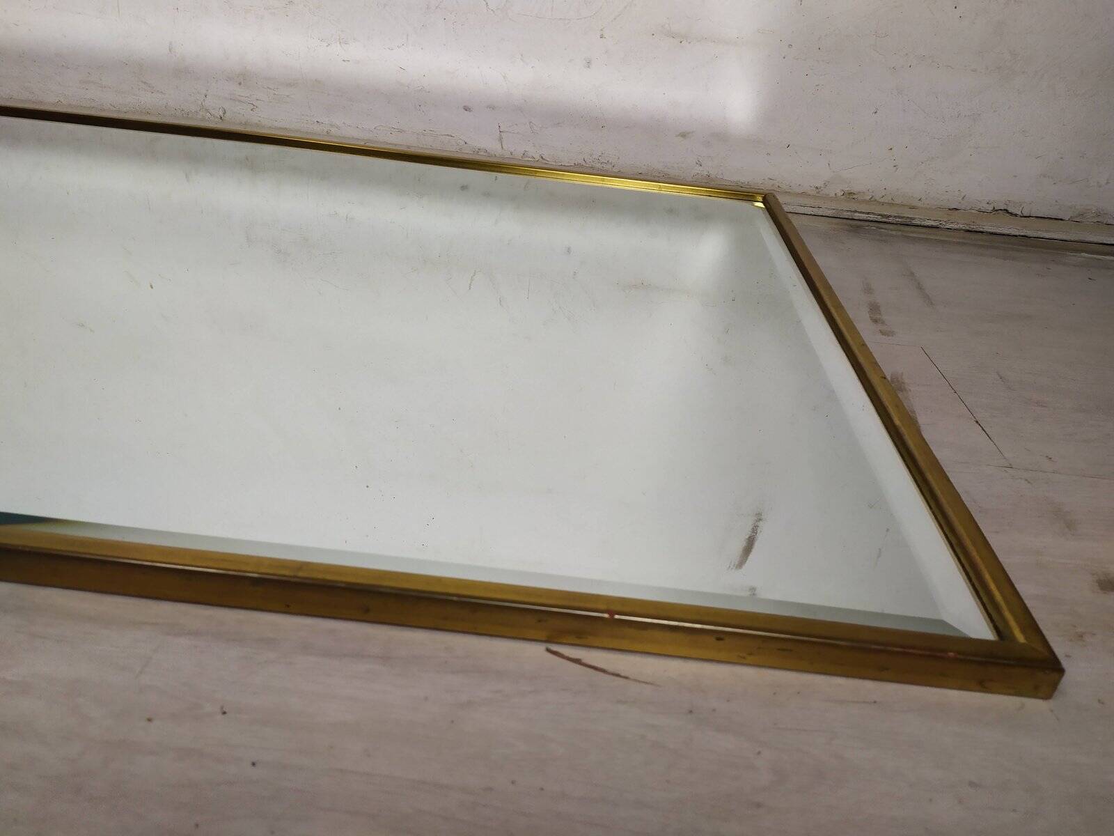Vintage gold mirror, 1970s