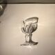 Lot de 6 verres à digestif en cristal taillé à pieds octogonales début XX siècle