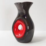 Vintage 1960 vase in pearly ceramic