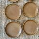 6 flat plates in stoneware