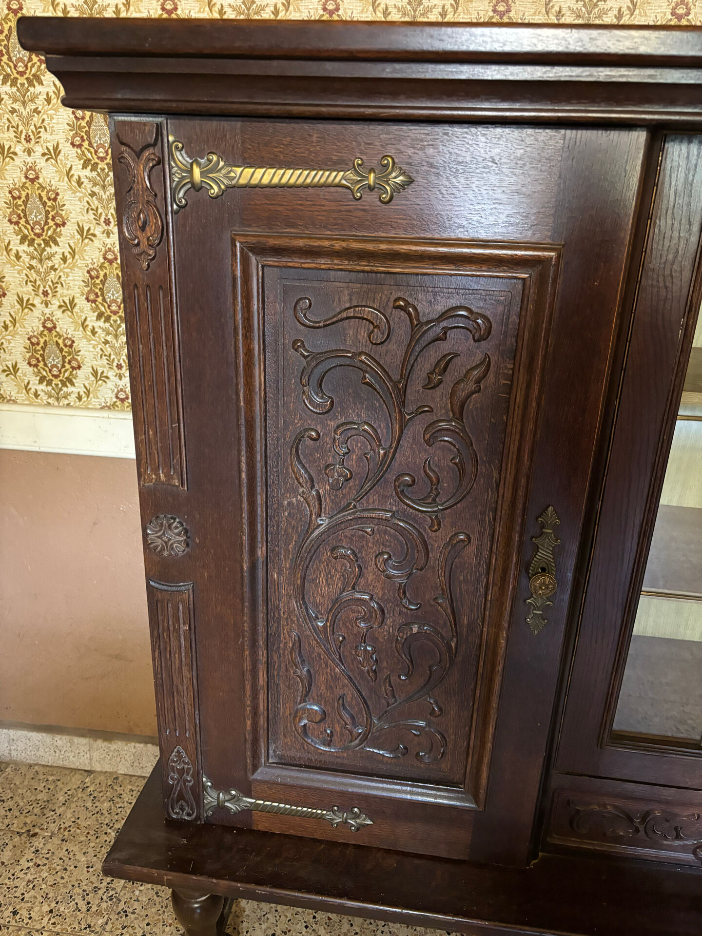 Buffet / very old wooden piece in Henri II Renaissance style