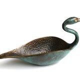 Bronze swan ashtray, Israel, 1950s