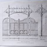 Planche de menuiserie " Portique pour entrée de propriété "