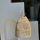 Suspension en rotin en forme de cloche d25 h28
