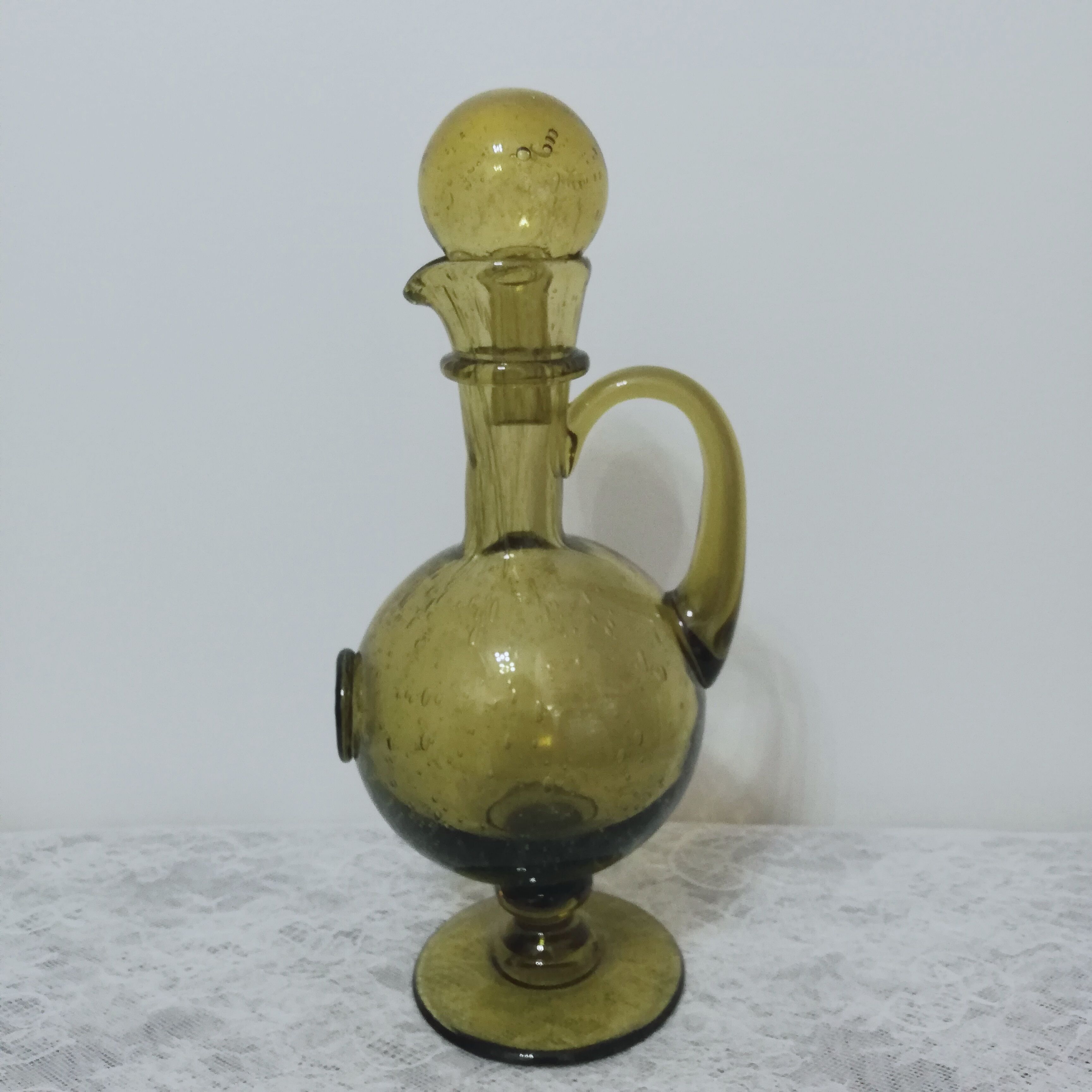 La Rochere bubble blown glass carafe