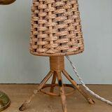 Vintage rattan lamp