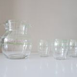 Jug, water decanter with glasses