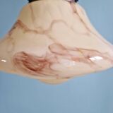 Art Deco suspension in marbled opaline, Scailmont (Belgium), 1920-30
