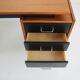 Cees Braakman teak desk with triangle legs for Pastoe