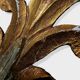 "Witch mirror 'Sun' in gilded wood with acanthus leaf decoration"
